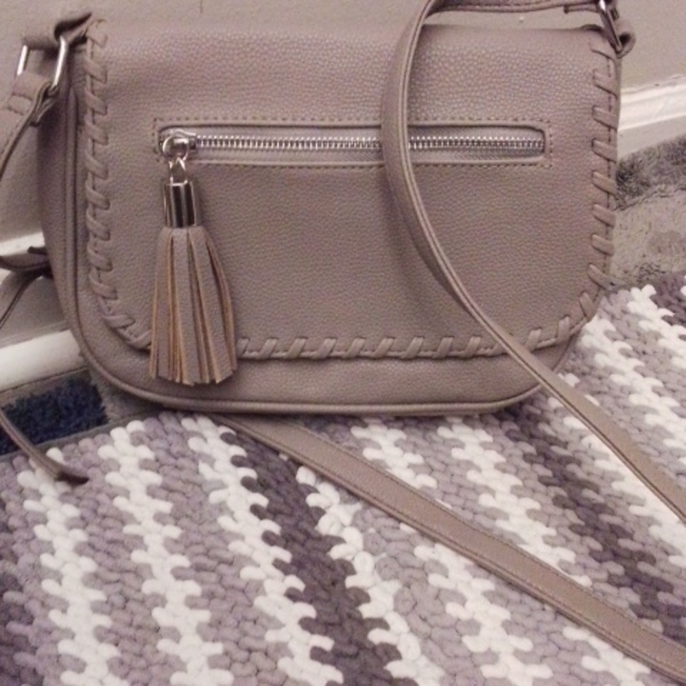 Nine West Long Strap Purse Grey Color